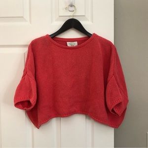 VTG 1980s United Colors of Benetton Stunning Knit Cropped Slouchy Sweater Small